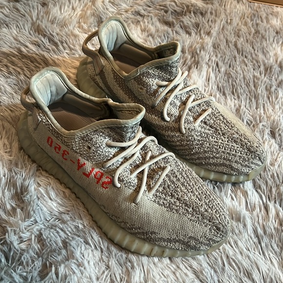 Adidas Yeezy Boost 350 V2 Sneakers - Tan and Orange